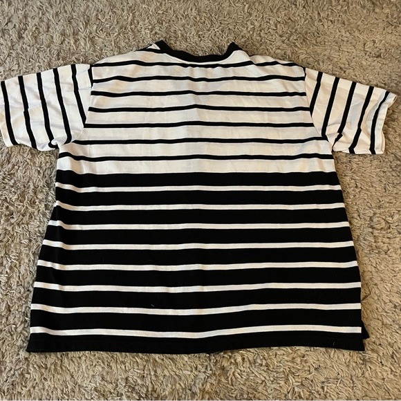 Black and white Jacque & Koko Together plus size button up shirt - Picture 6 of 8